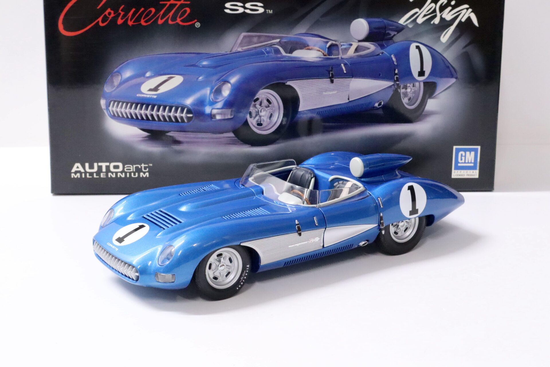 1:18 AUTOart Chevrolet Corvette SS 1957 blue #1