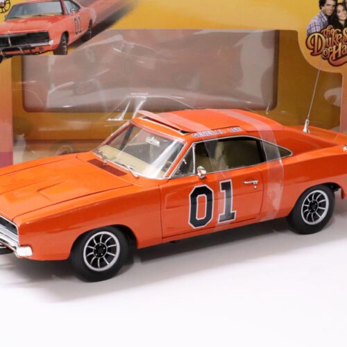 1:18 Auto World 1969 Dodge Charger General Lee Dukes of Hazzard orange #01 - Image 1