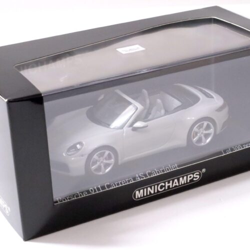 1:43 Minichamps Porsche 911 (992) Carrera 4S Cabriolet 2019 Kreide grey