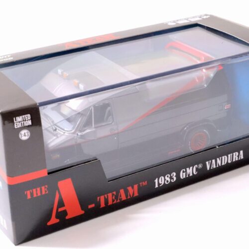 1:43 Greenlight GMC Vandura A-Team Van Bus 1983 black/ grey