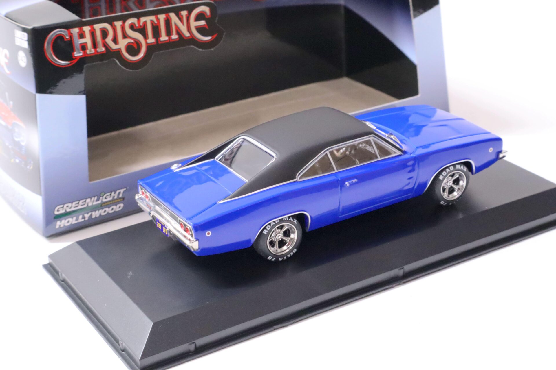 1:43 Greenlight 1968 Dodge Charger Dennis Guilder´s CHRISTINE blue/ black