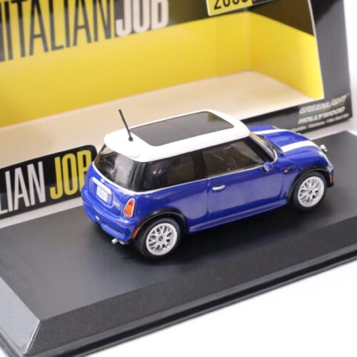 1:43 Greenlight 2003 Mini Cooper *The Italian Job* blue/ white