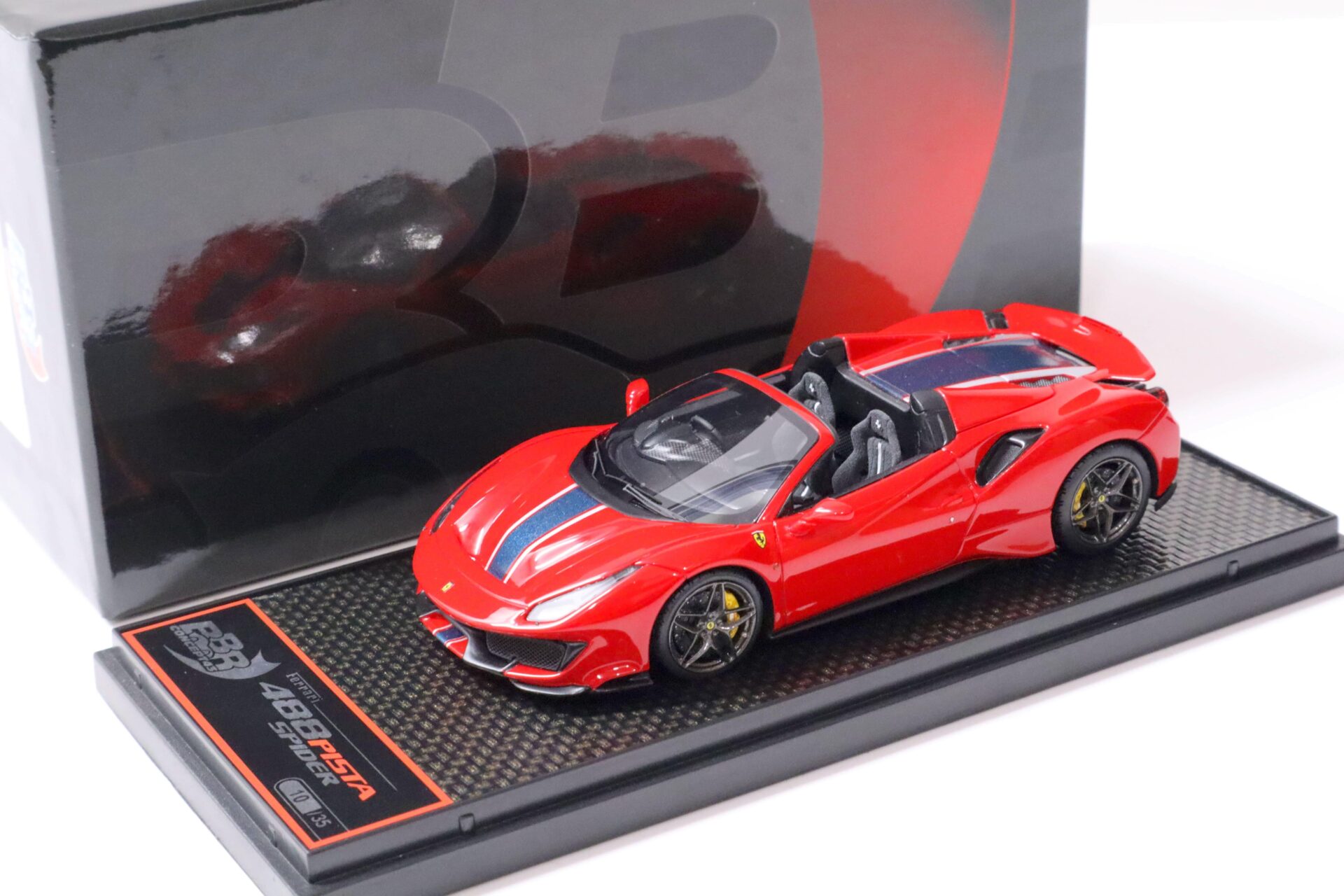 ID 62281 orig.jpg 1:43 BBR Ferrari 488 Pista Spider RHD Rosso Corsa 322 red - Limited Edition 35 pcs.