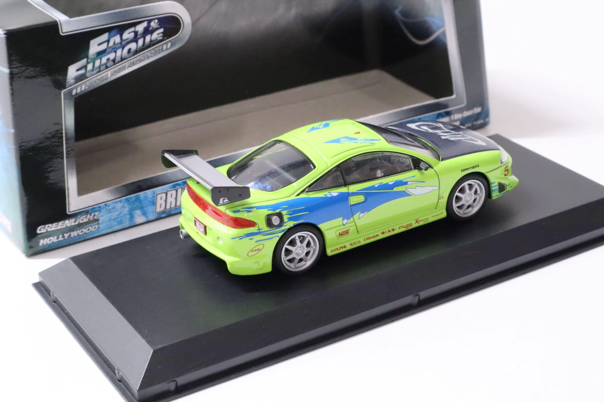 1:43 Greenlight Fast and Furious BRIAN´s 1995 Mitsubishi Eclipse green