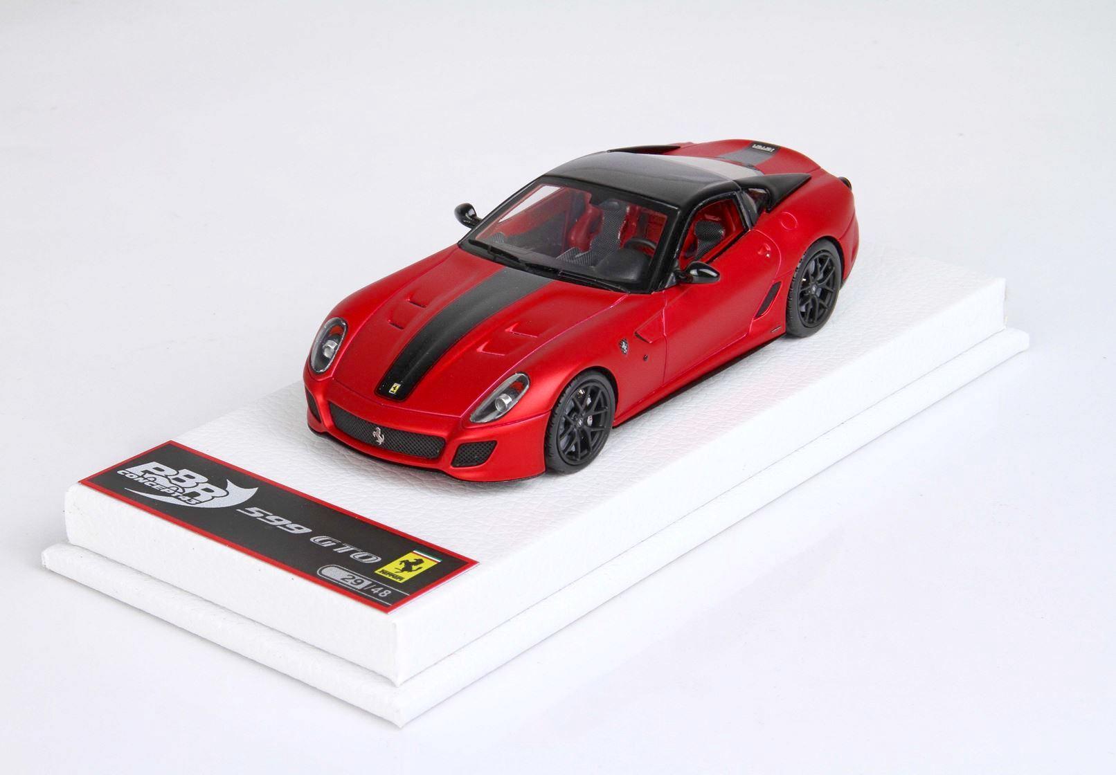 1:43 BBR Ferrari 599 GTO Rosso F1 2007B matt red/ black stripe - Limited 48 pcs.