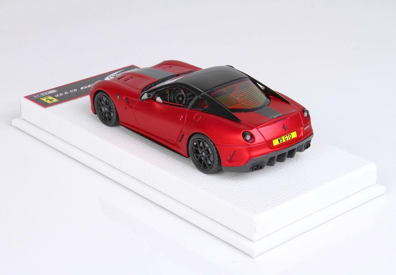 1:43 BBR Ferrari 599 GTO Rosso F1 2007B matt red/ black stripe - Limited 48 pcs.