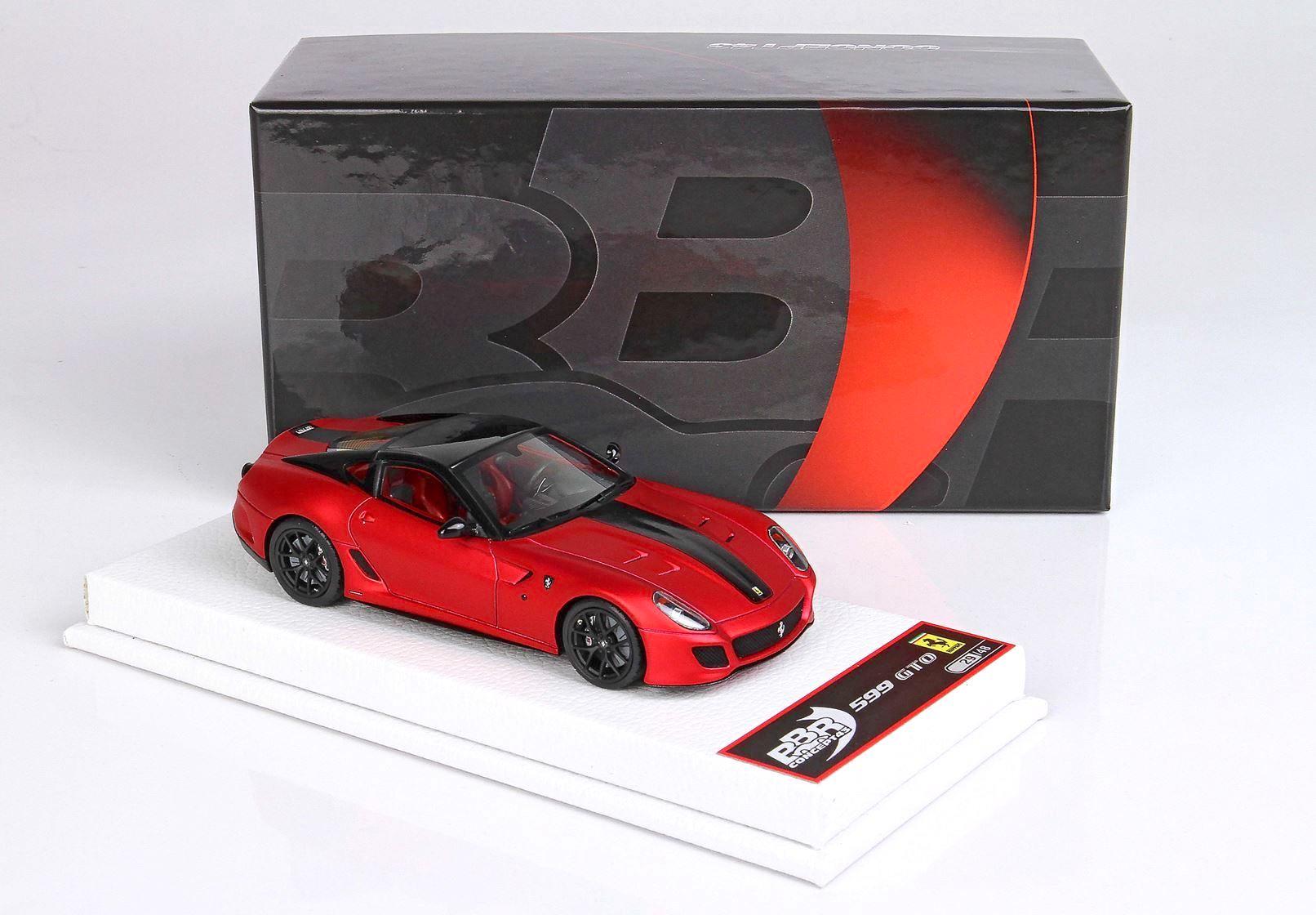 1:43 BBR Ferrari 599 GTO Rosso F1 2007B matt red/ black stripe - Limited 48 pcs.