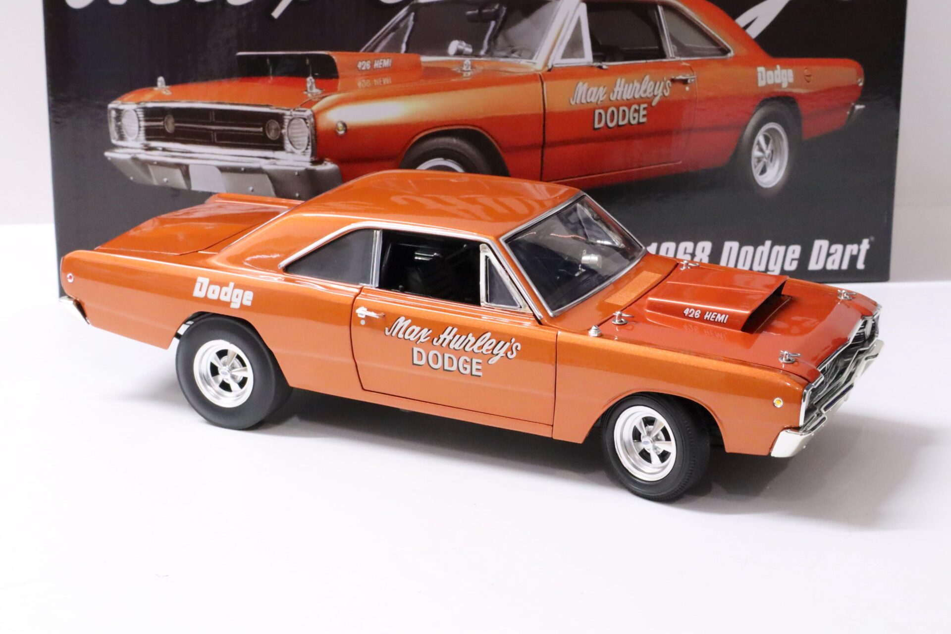 1:18 ACME 1968 Dodge Dart 426 Hemi Max HurleyÂ´s orange Limited Edition