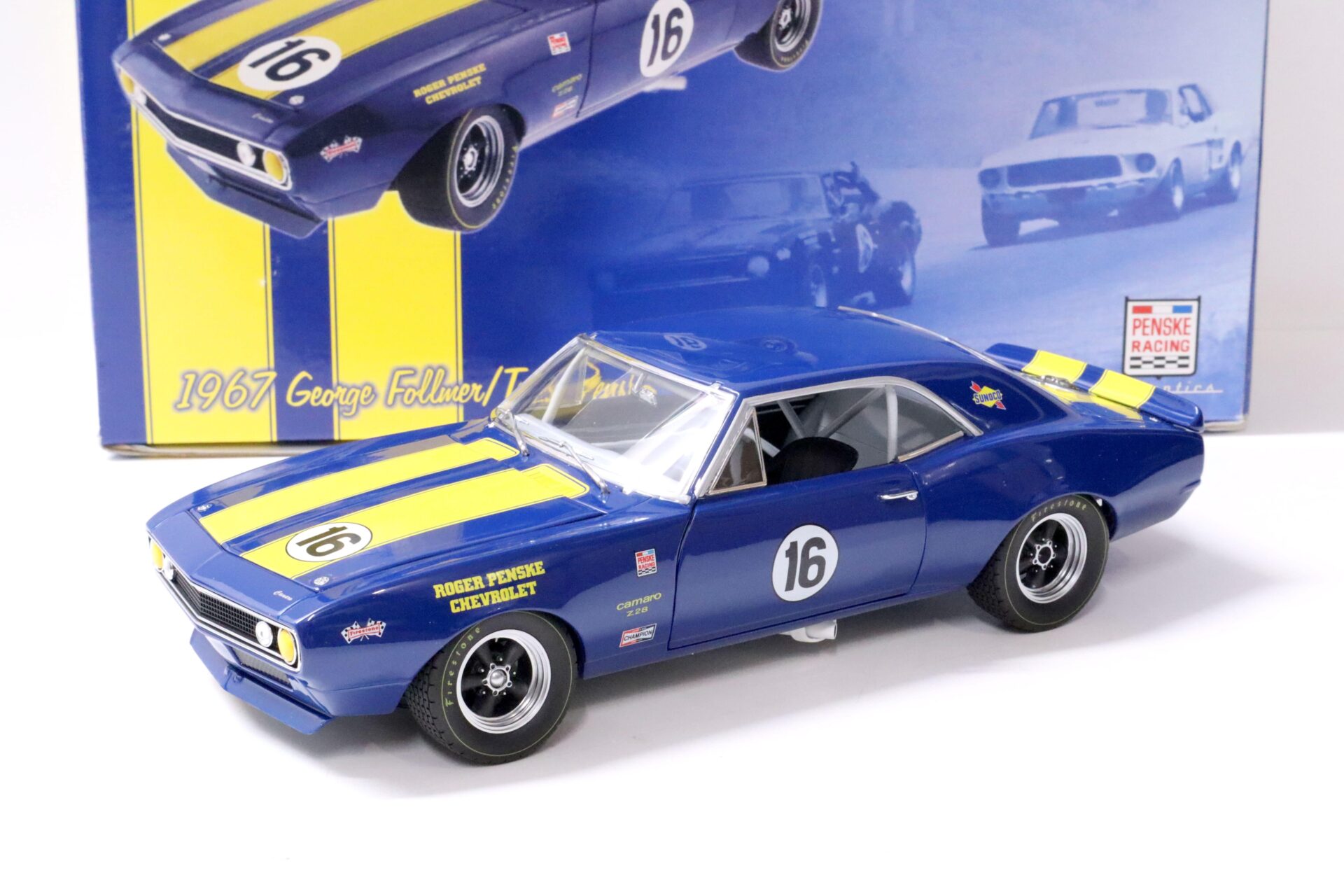 1:18 GMP 1967 Chevrolet Camaro Z28 Team Penske SUNOCO #16 Follmer/ Penske