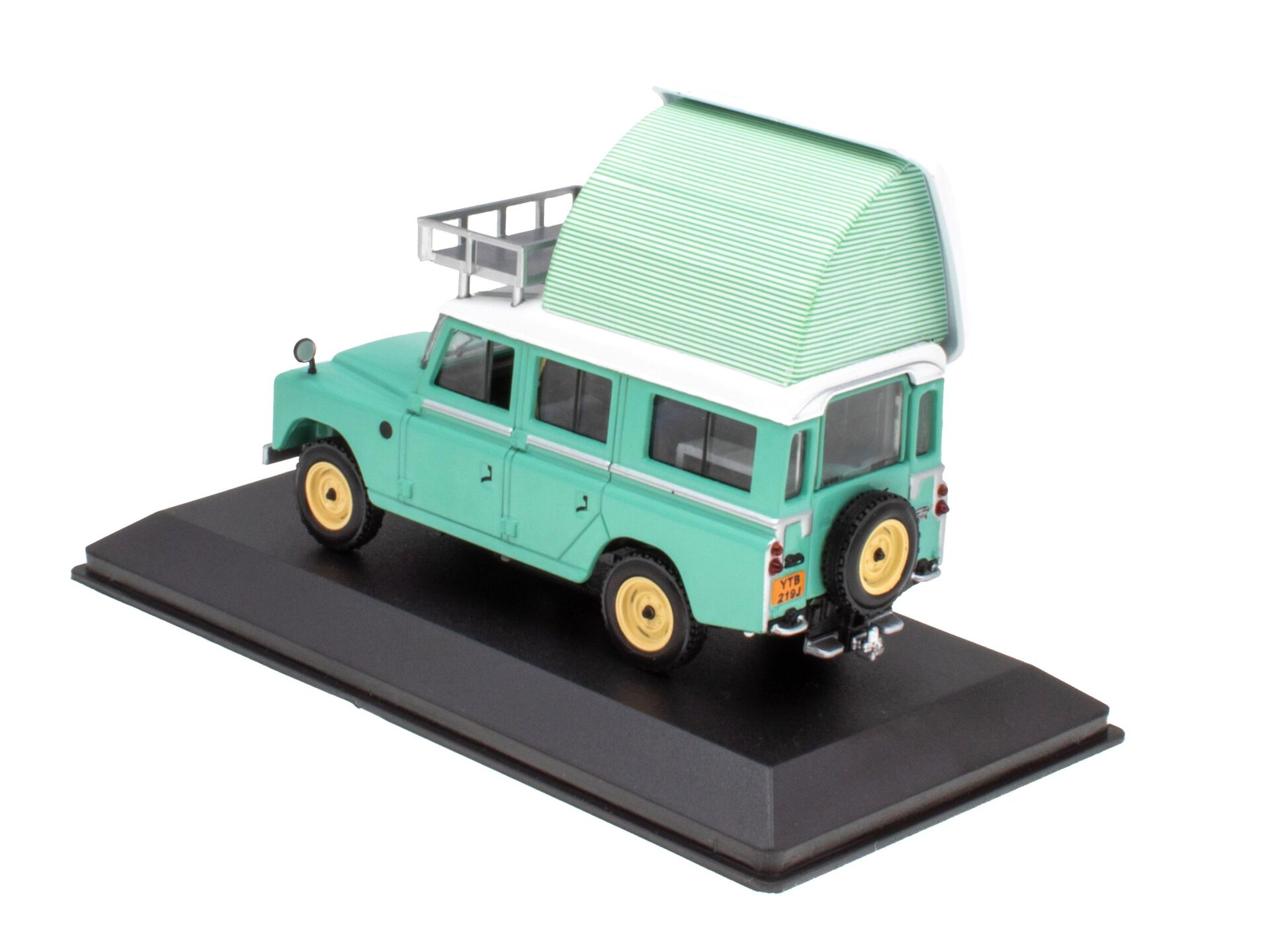 1:43 Hachette IXO Camping Cars Land Rover Series III Dormobile green 1971 Wohnmobil