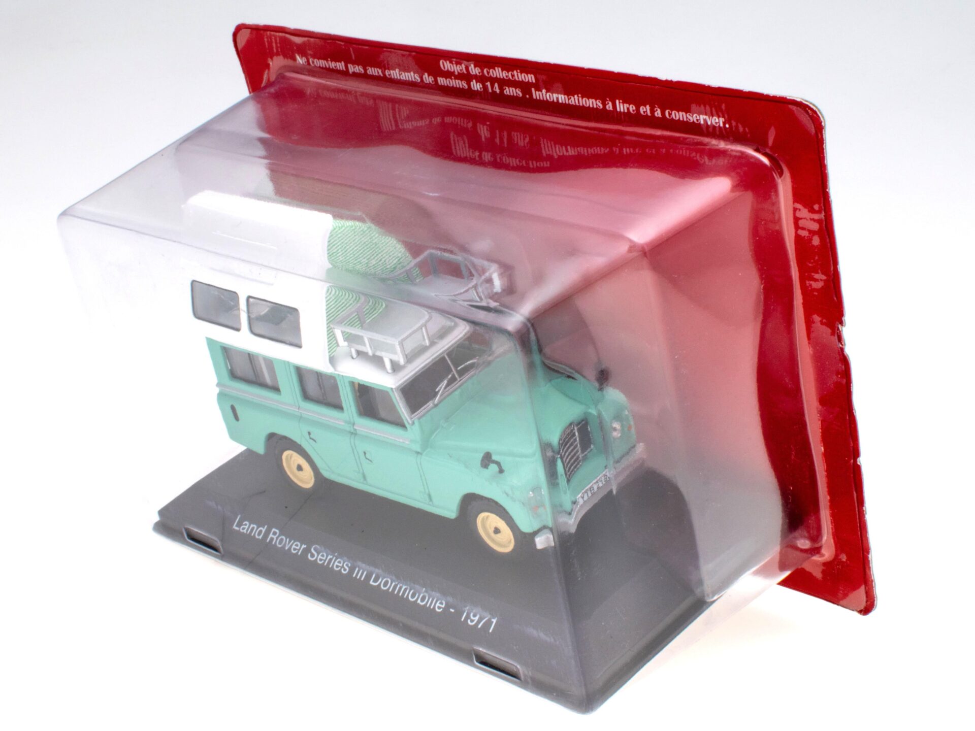 1:43 Hachette IXO Camping Cars Land Rover Series III Dormobile green 1971 Wohnmobil