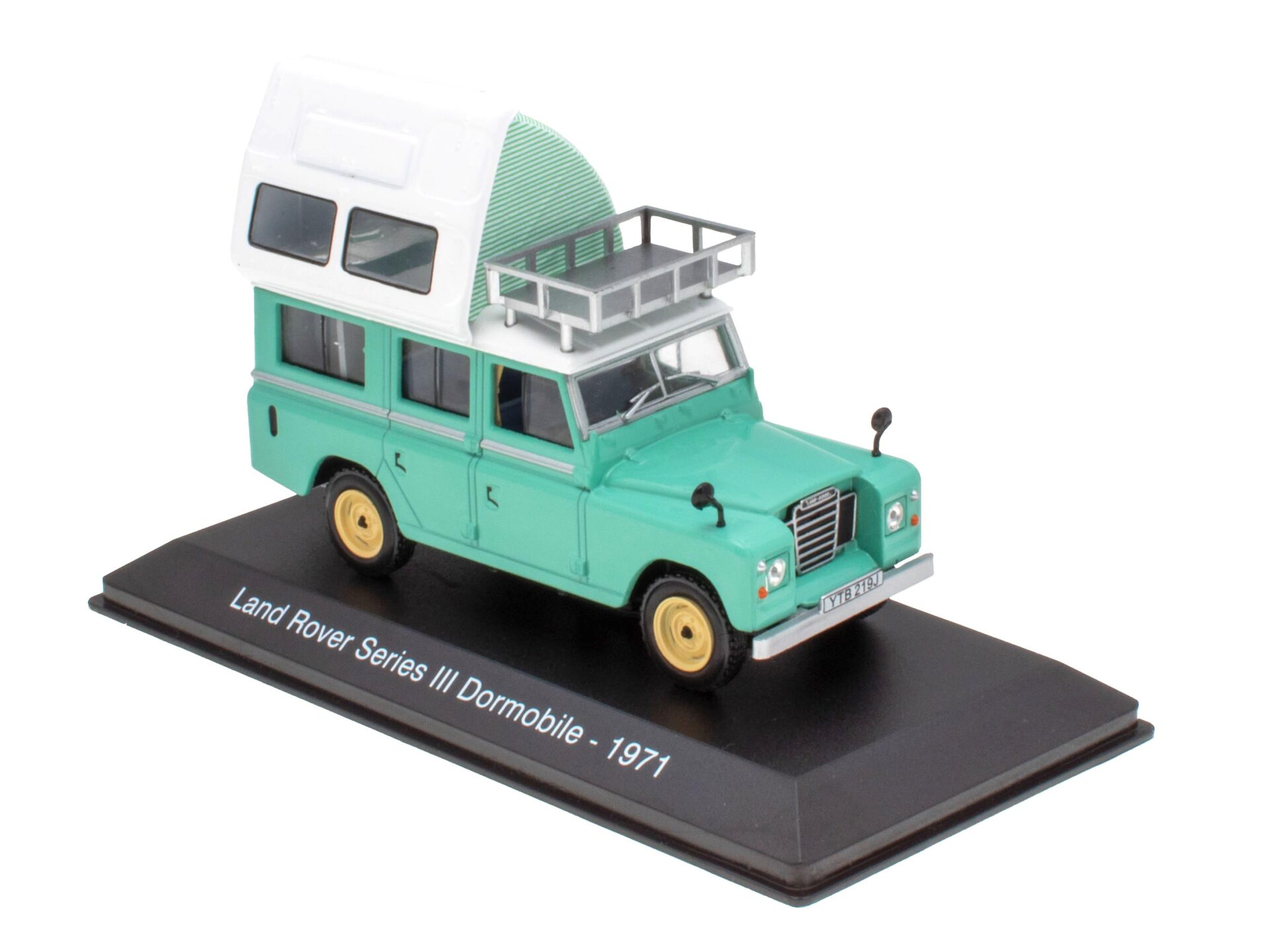 ID 63069 orig.jpg 1:43 Hachette IXO Camping Cars Land Rover Series III Dormobile green 1971 Wohnmobil