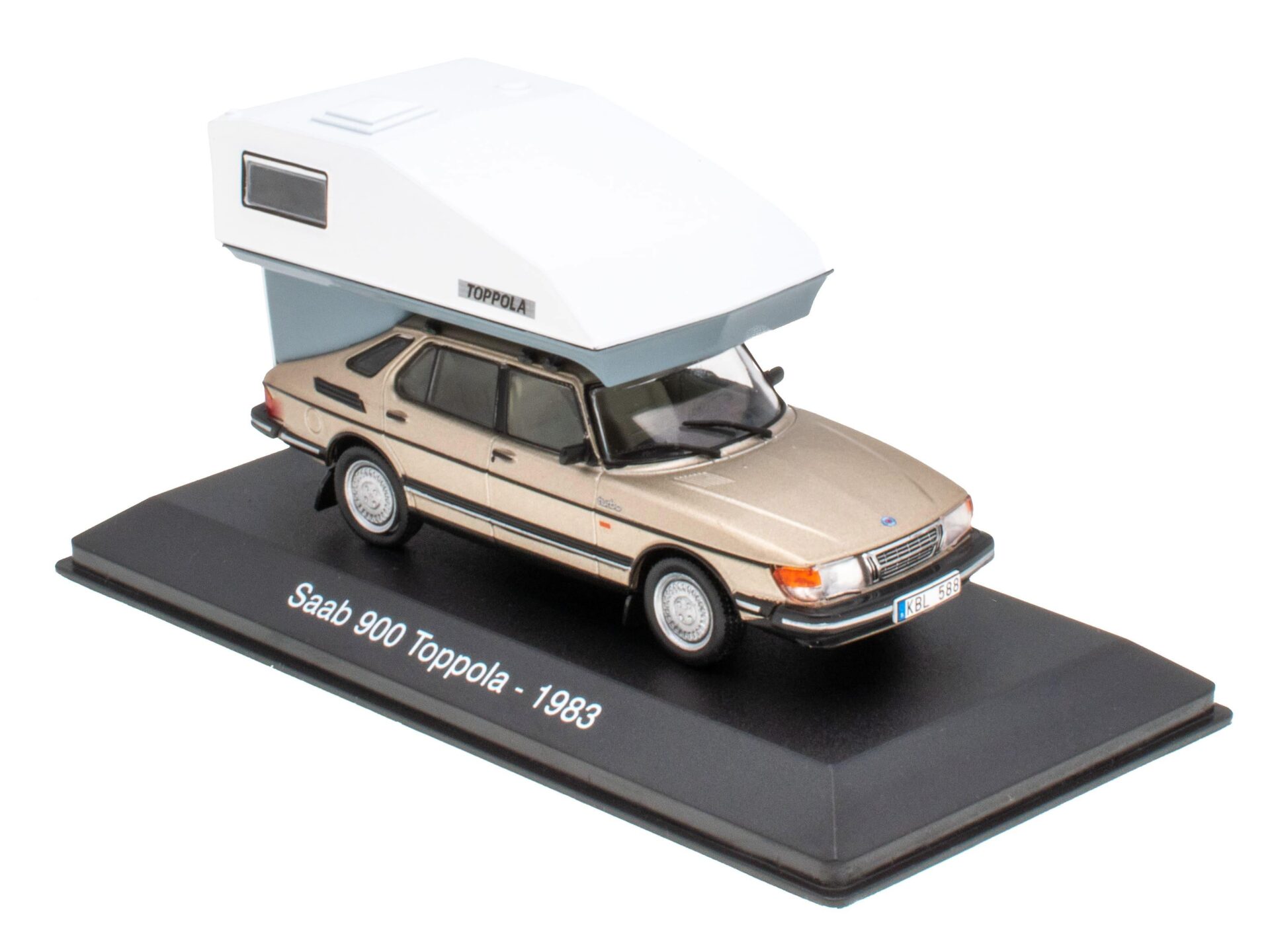 ID 63084 orig.jpg 1:43 Hachette IXO Camping Cars Saab 900 Toppola beige 1983 Camper