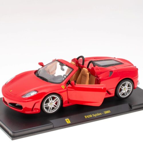 1:24 Hachette Bburago Ferrari Collection Ferrari F430 Spider red 2005 with display