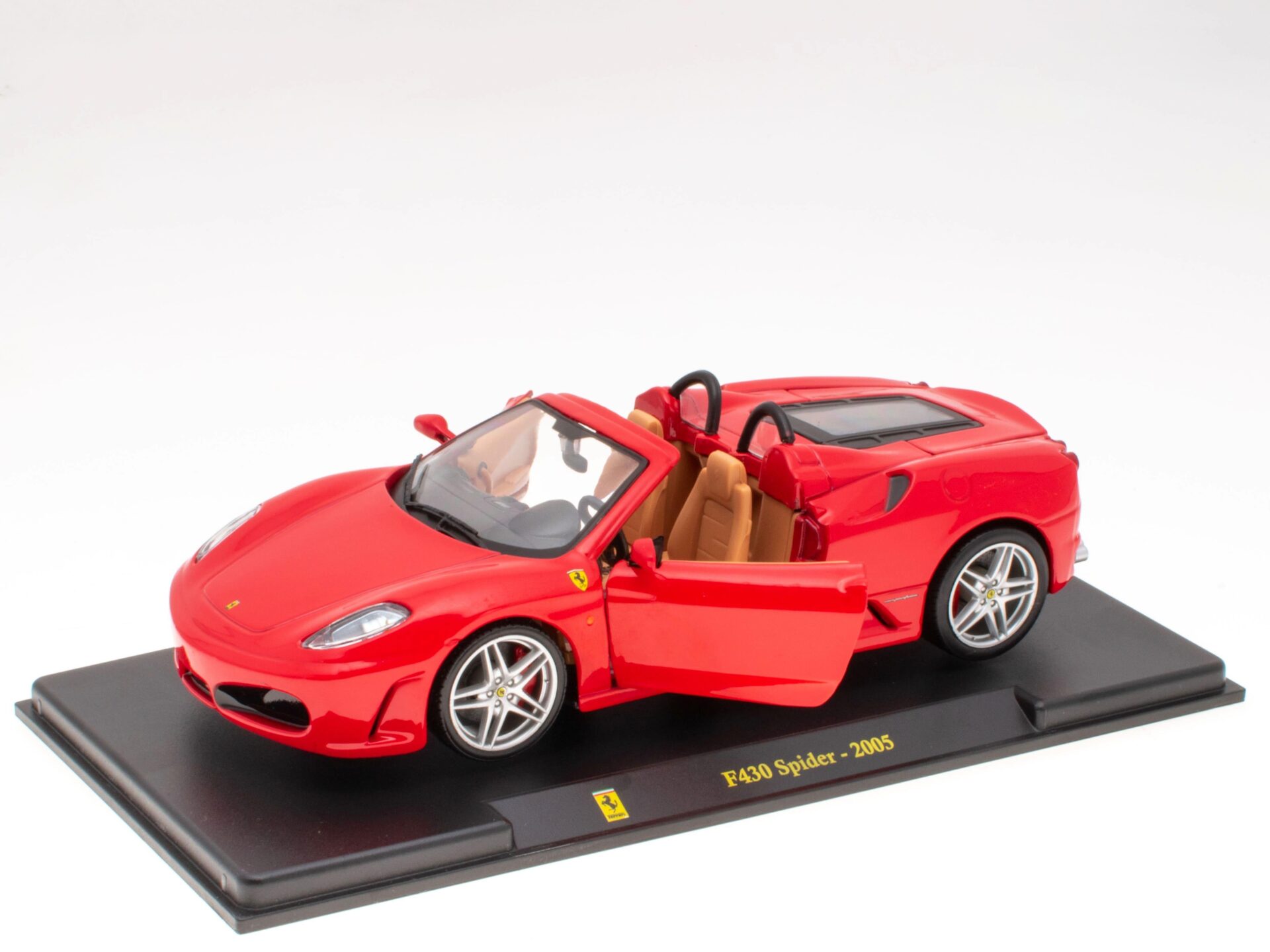 1:24 Hachette Bburago Ferrari Collection Ferrari F430 Spider red 2005 with display