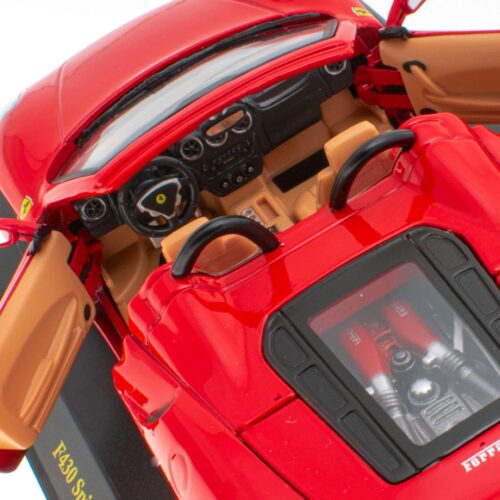 1:24 Hachette Bburago Ferrari Collection Ferrari F430 Spider red 2005 with display