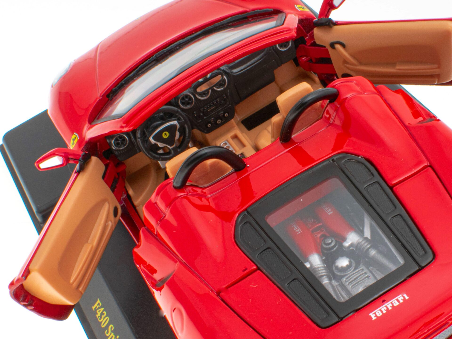1:24 Hachette Bburago Ferrari Collection Ferrari F430 Spider red 2005 with display