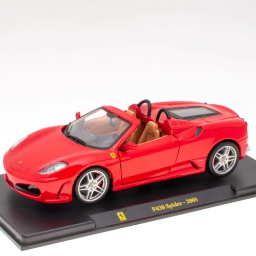 1:24 Hachette Bburago Ferrari Collection Ferrari F430 Spider red 2005 with display