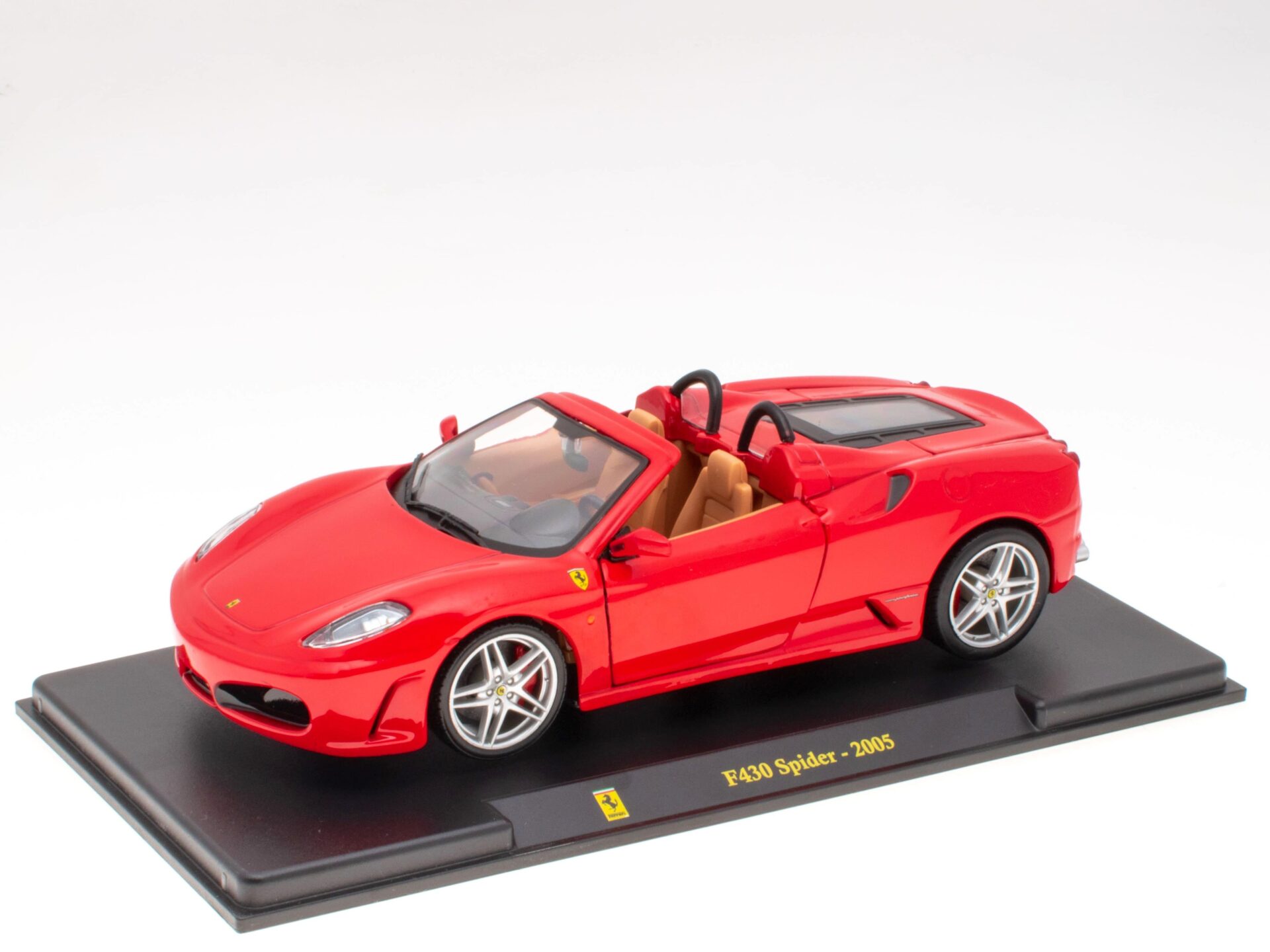 ID 63158 orig.jpg 1:24 Hachette Bburago Ferrari Collection Ferrari F430 Spider red 2005 with display