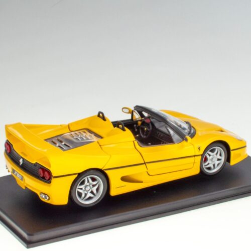 1:24 Hachette Bburago Ferrari Collection Ferrari F50 open top yellow 1995 with display - Image 2