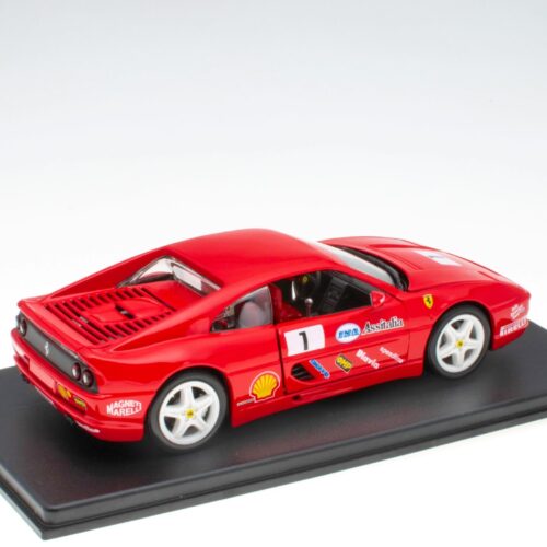 1:24 Hachette Bburago Ferrari Collection Ferrari F355 Challenge red 1995 with display