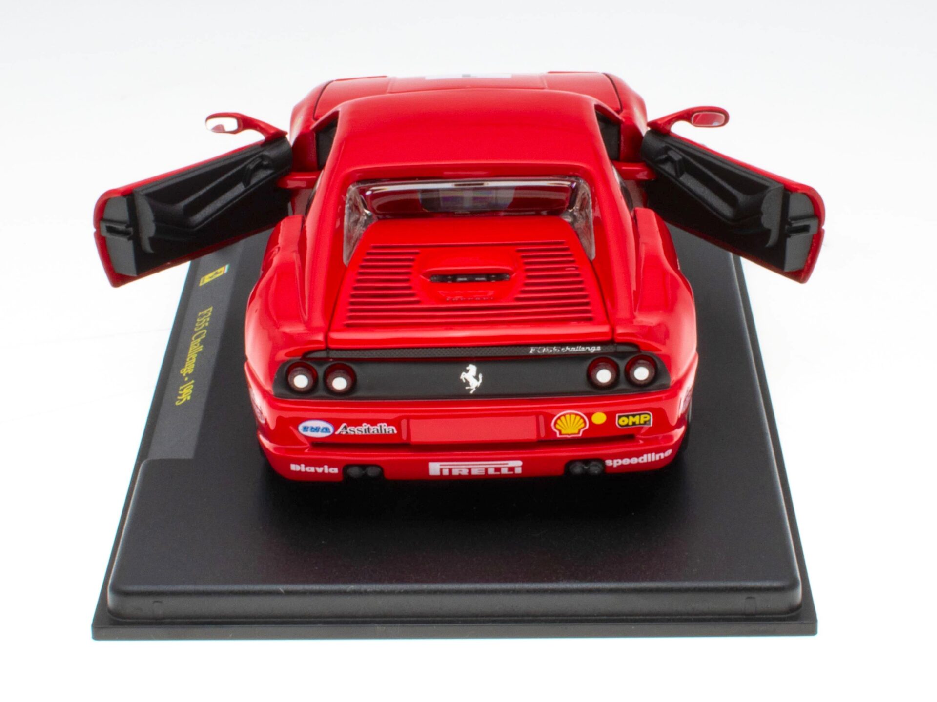 1:24 Hachette Bburago Ferrari Collection Ferrari F355 Challenge red 1995 with display
