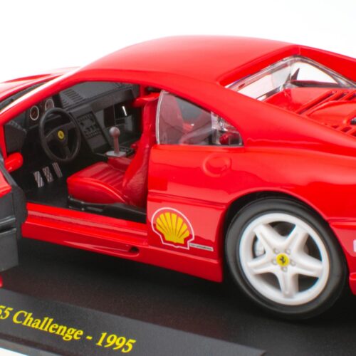 1:24 Hachette Bburago Ferrari Collection Ferrari F355 Challenge red 1995 with display