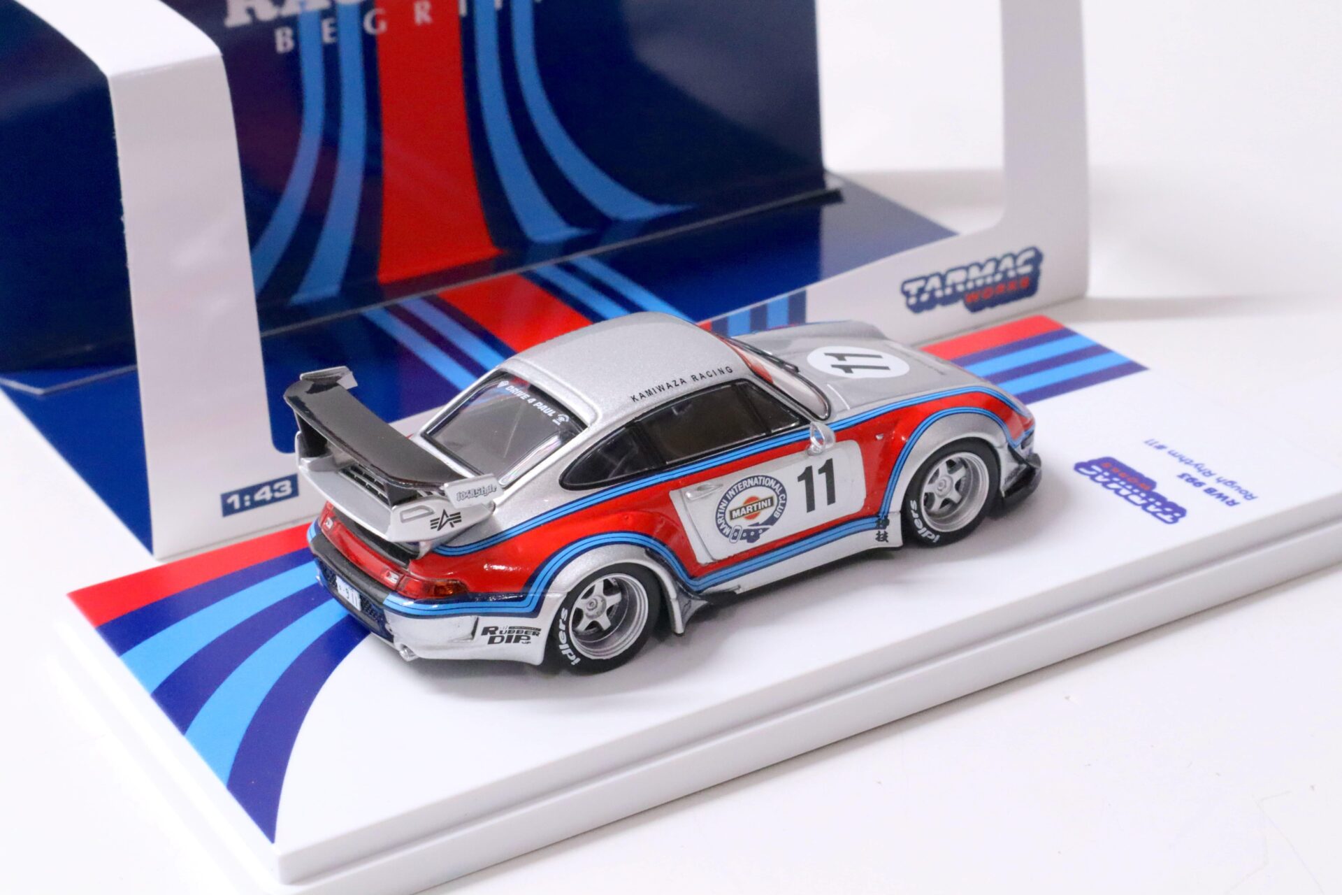 1:43 Tarmac Porsche 911 993 RWB RAUH-WELT Rough Rhythm #11 MARTINI