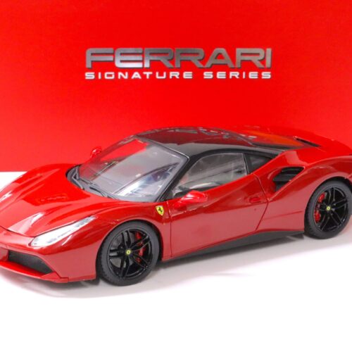 1:18 Bburago Signature Series 2015 Ferrari 488 GTB red with black roof