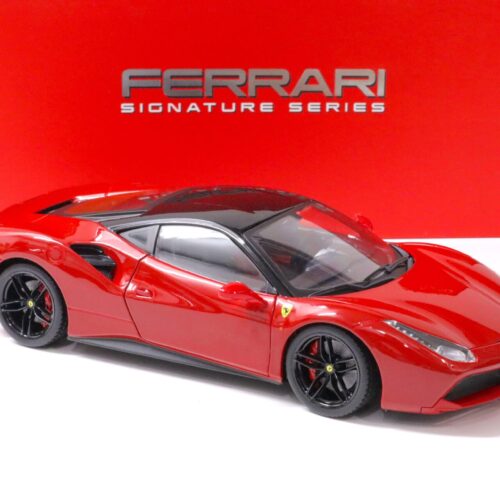 1:18 Bburago Signature Series 2015 Ferrari 488 GTB red with black roof
