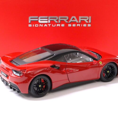 1:18 Bburago Signature Series 2015 Ferrari 488 GTB red with black roof