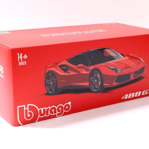 1:18 Bburago Signature Series 2015 Ferrari 488 GTB red with black roof