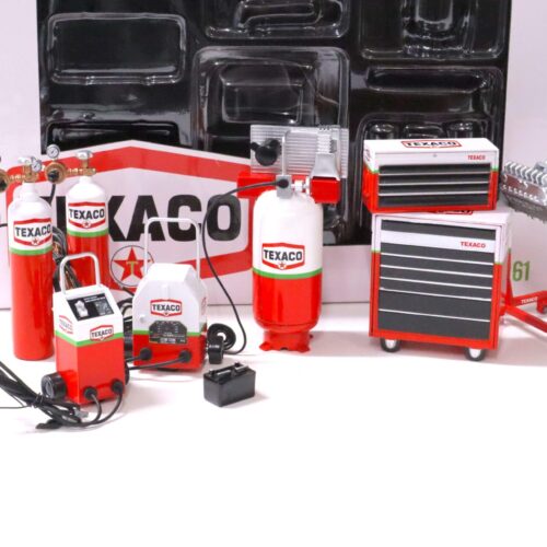 1:18 GMP TEXACO SHOP Tool Set #1 Diorama Zubehör red/ white 18961