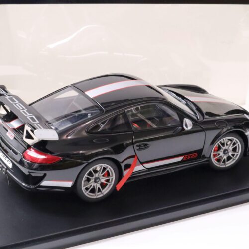 1:18 AUTOart Porsche 911 (997) GT3 RS 4.0 Gloss black/ silver stripe 78146