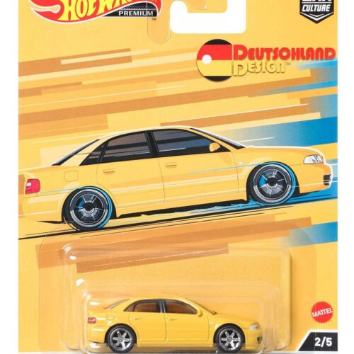 1:64 Hot Wheels Premium Deutschland Design 2022 Audi S4 Quattro yellow