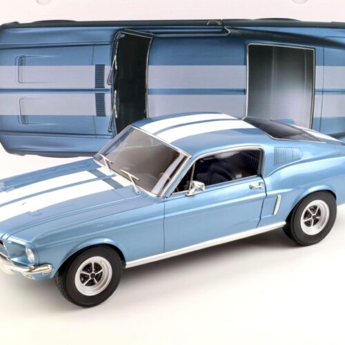 1:12 Norev Ford Mustang Fastback GT 1968 light blue metallic/ white LIMITED EDITION