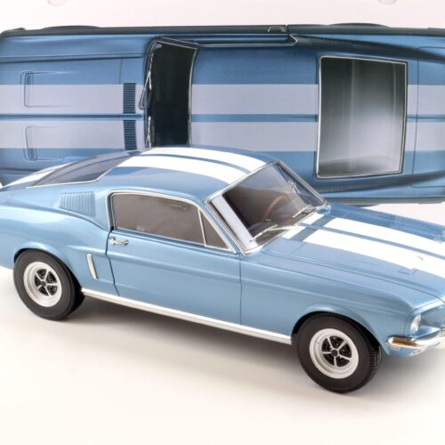 1:12 Norev Ford Mustang Fastback GT 1968 light blue metallic/ white LIMITED EDITION