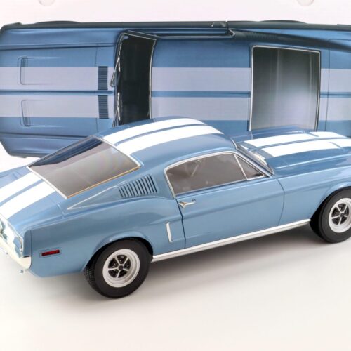 1:12 Norev Ford Mustang Fastback GT 1968 light blue metallic/ white LIMITED EDITION