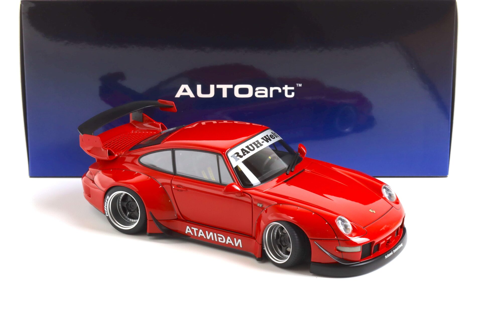 1:18 AUTOart Porsche 911 (993) RWB 993 red/ gun grey wheels