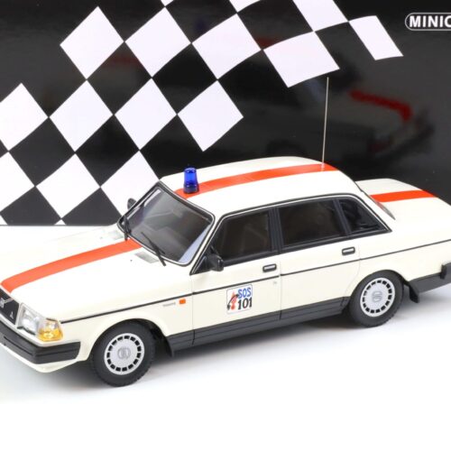 1:18 Minichamps Volvo 240 GL POLITIE BELGIUM 1986 white