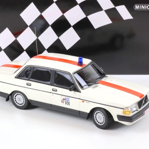 1:18 Minichamps Volvo 240 GL POLITIE BELGIUM 1986 white