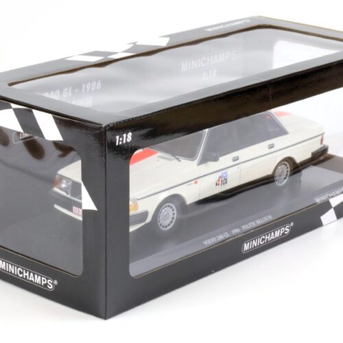 1:18 Minichamps Volvo 240 GL POLITIE BELGIUM 1986 white