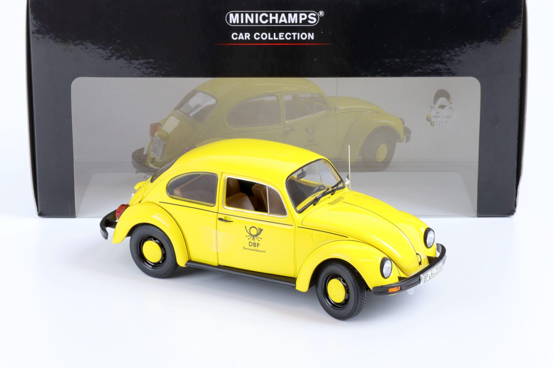 1:18 Minichamps VW Käfer 1200 yellow 1979 Deutsche Bundespost Fernmeldeamt