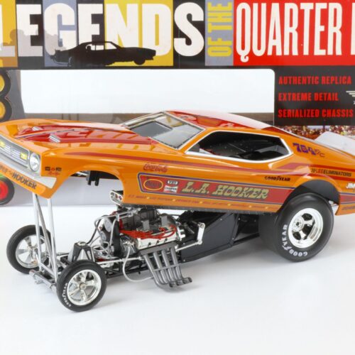 1:18 Auto World 1971 Ford Mustang NHRA Funny Car L.A. Hooker orange