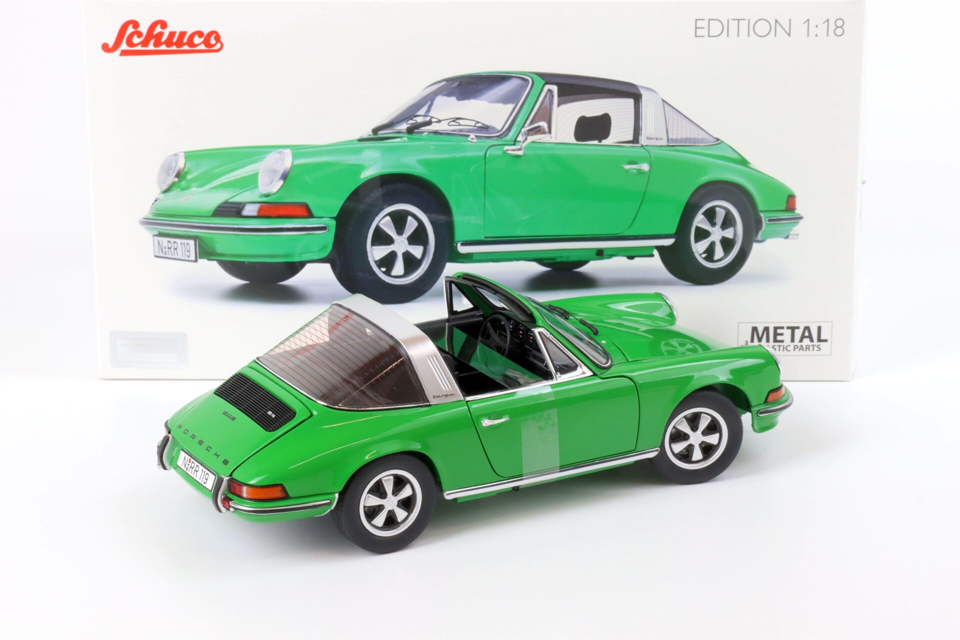 1:18 Schuco Porsche 911 S Targa 1973 viper green