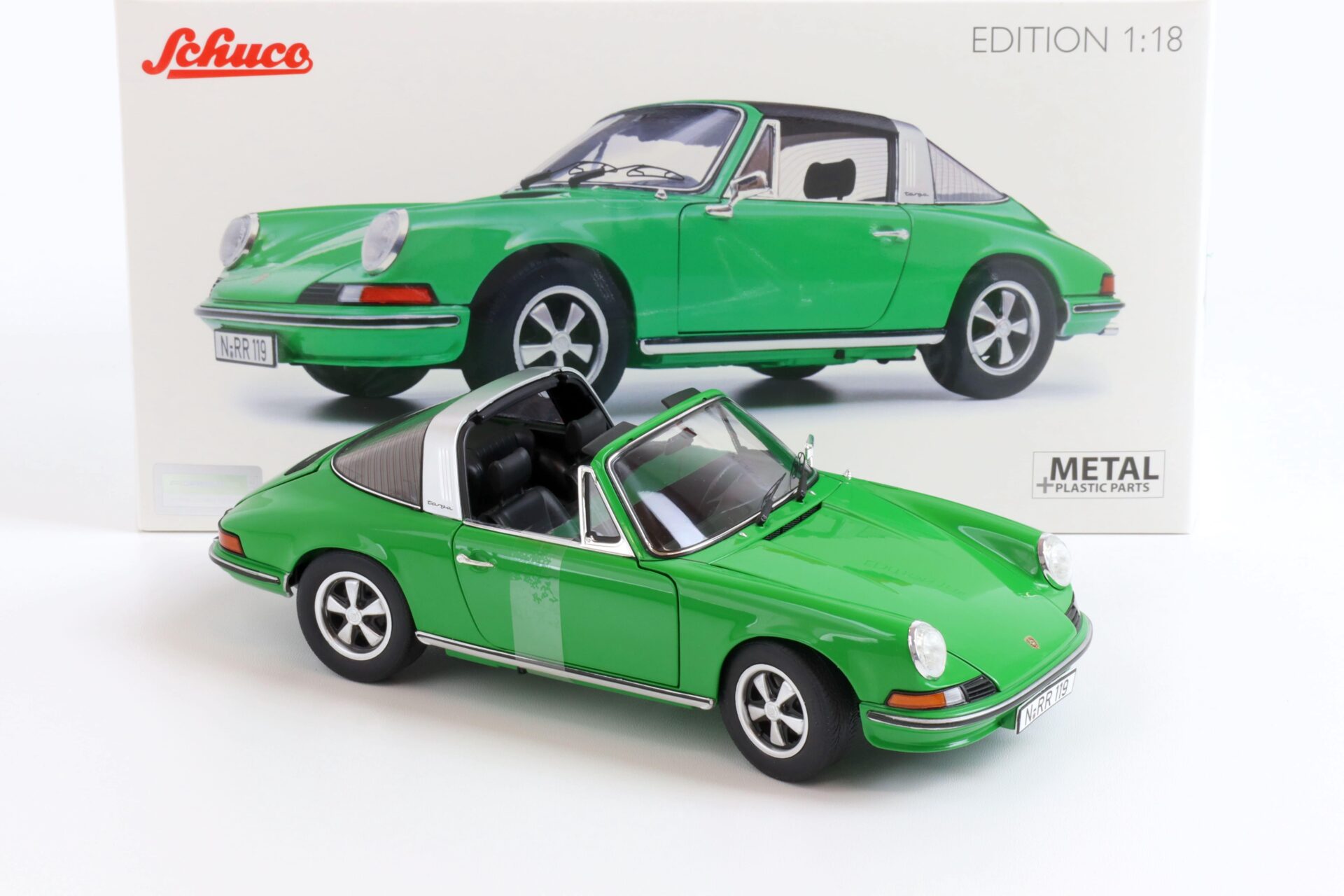 1:18 Schuco Porsche 911 S Targa 1973 viper green
