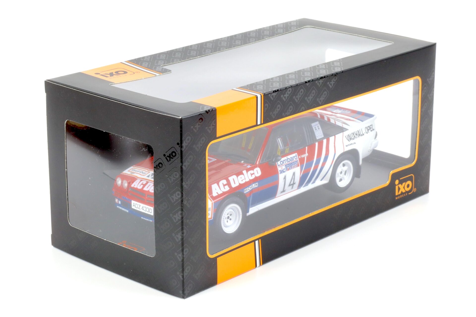 1:18 IXO Opel Manta 400 Rallye WM RAC Rally 1985 J.McRae / I.Grindrod #14