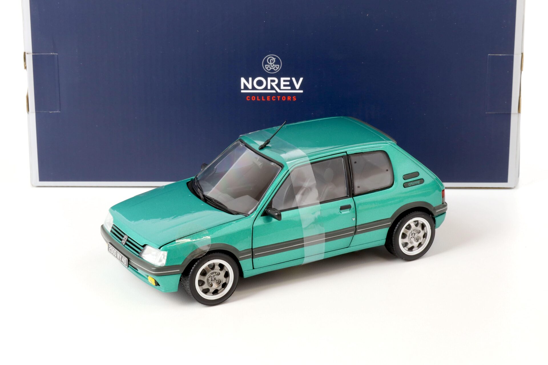 ID 67169 orig.jpg 1:18 Norev Peugeot 205 GTi 1.9 Griffe 1990 green metallic