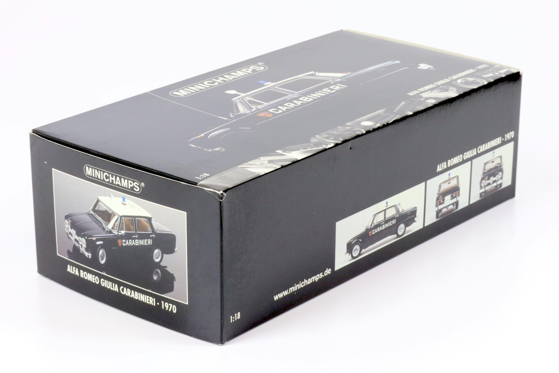 1:18 Minichamps Alfa Romeo Giulia CARABINIERI 1970 dark blue