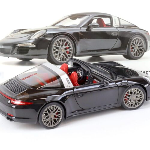 1:18 Schuco Porsche 911 (991) Carrera 4 GTS Targa black/ red